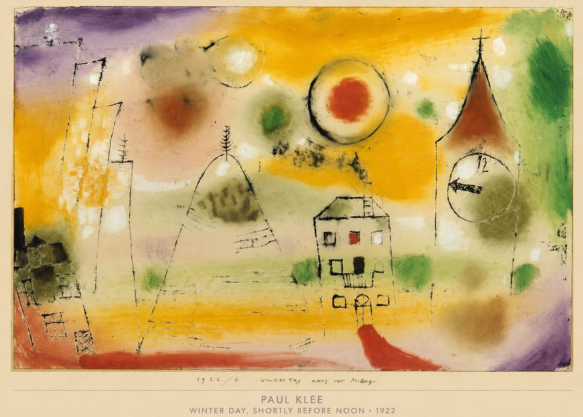 Paul Klee Winter Day, Shortly Before Noon No6 - Juliste