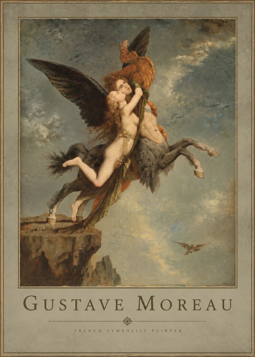 Gustave Moreau The Chimaera No4 - Juliste