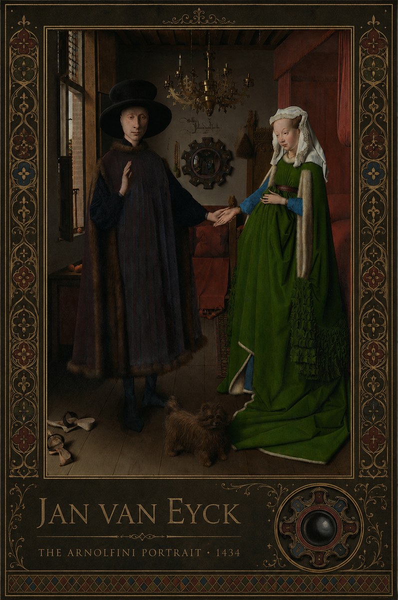 Jan van Eyck The Arnolfini Portrait I No2 - Juliste