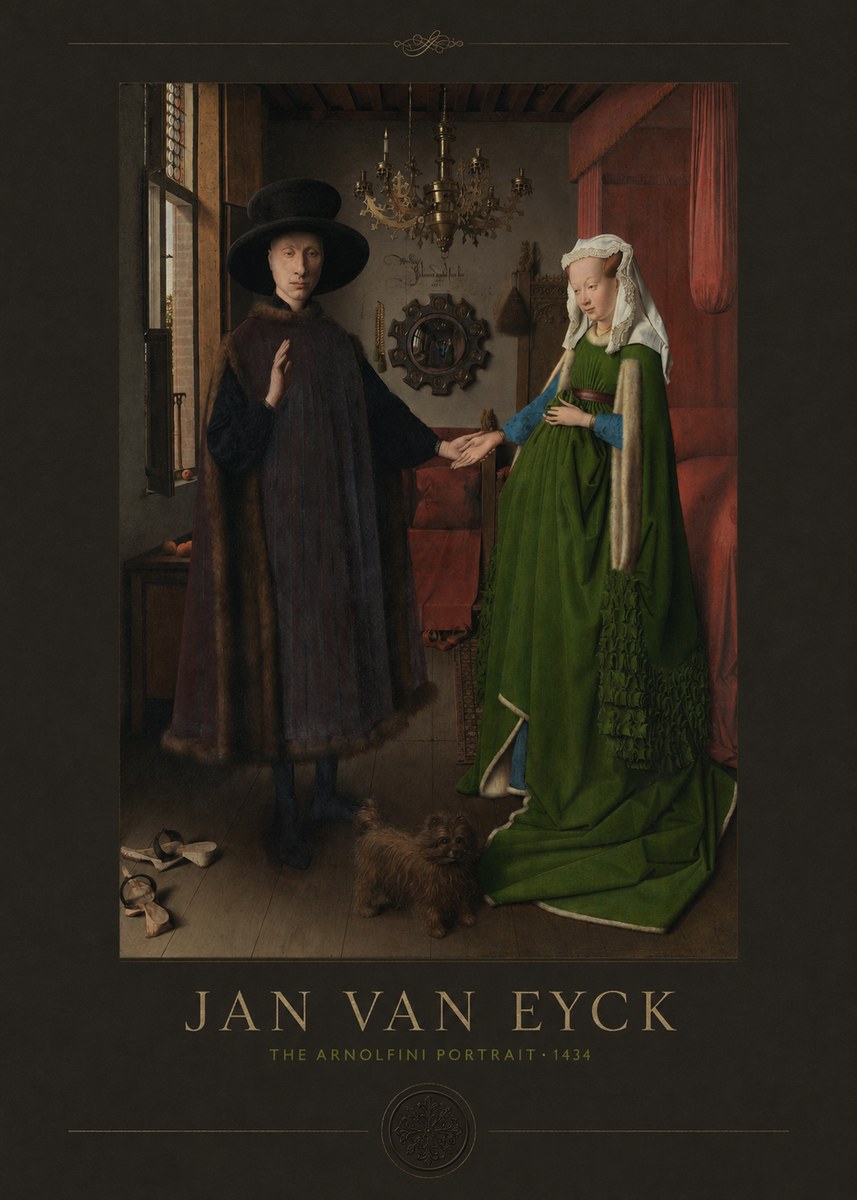 Jan van Eyck The Arnolfini Portrait I No4 - Juliste