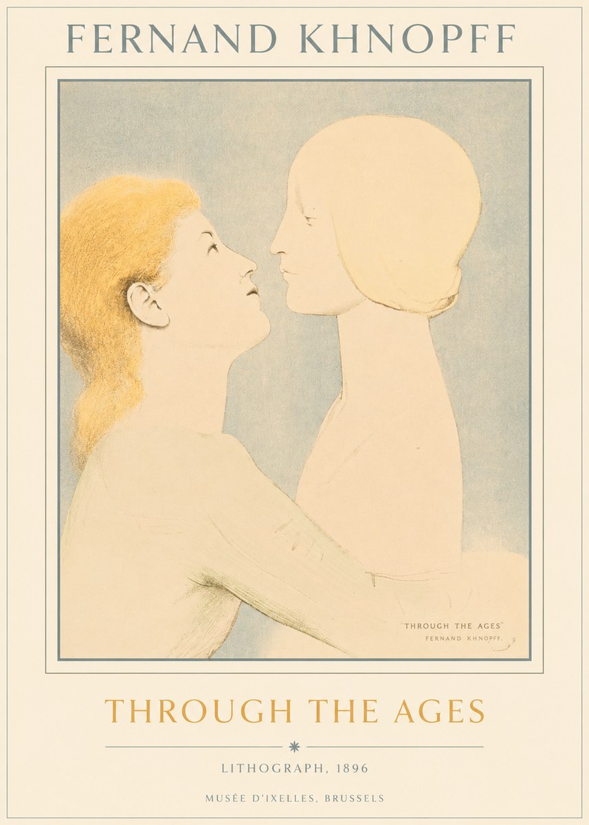 Fernand Khnopff Through the Ages No5 - Juliste