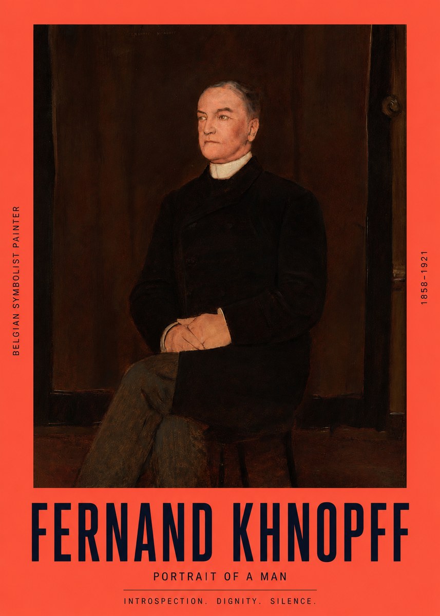 Fernand Khnopff Portrait of a Man No2 - Juliste