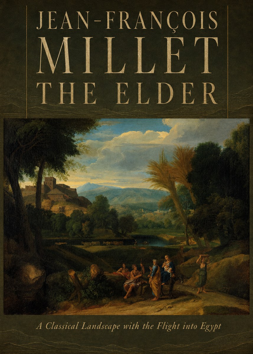 Jean-François Millet A Classical Landscape with the Flight into Egypt No6 - Juliste