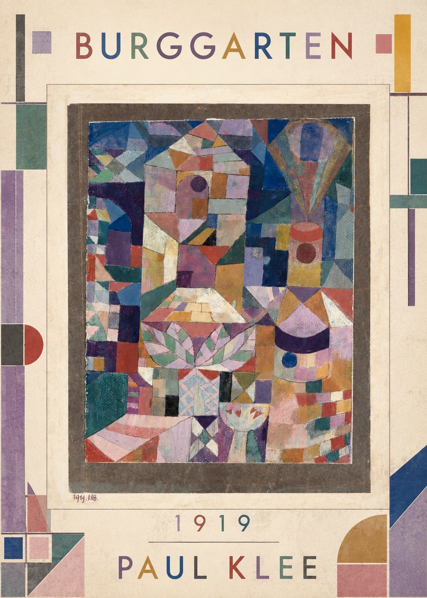 Paul Klee Burggarten No1 - Juliste