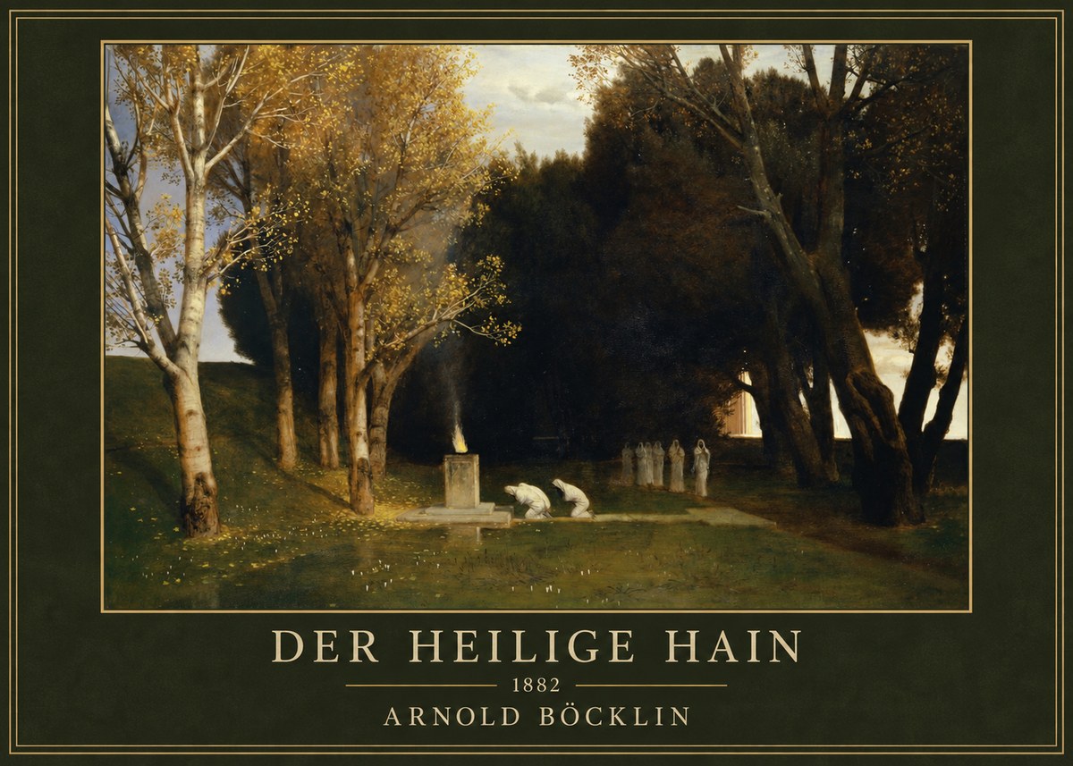 Arnold Böcklin Der Heilige Hain I No1 - Juliste