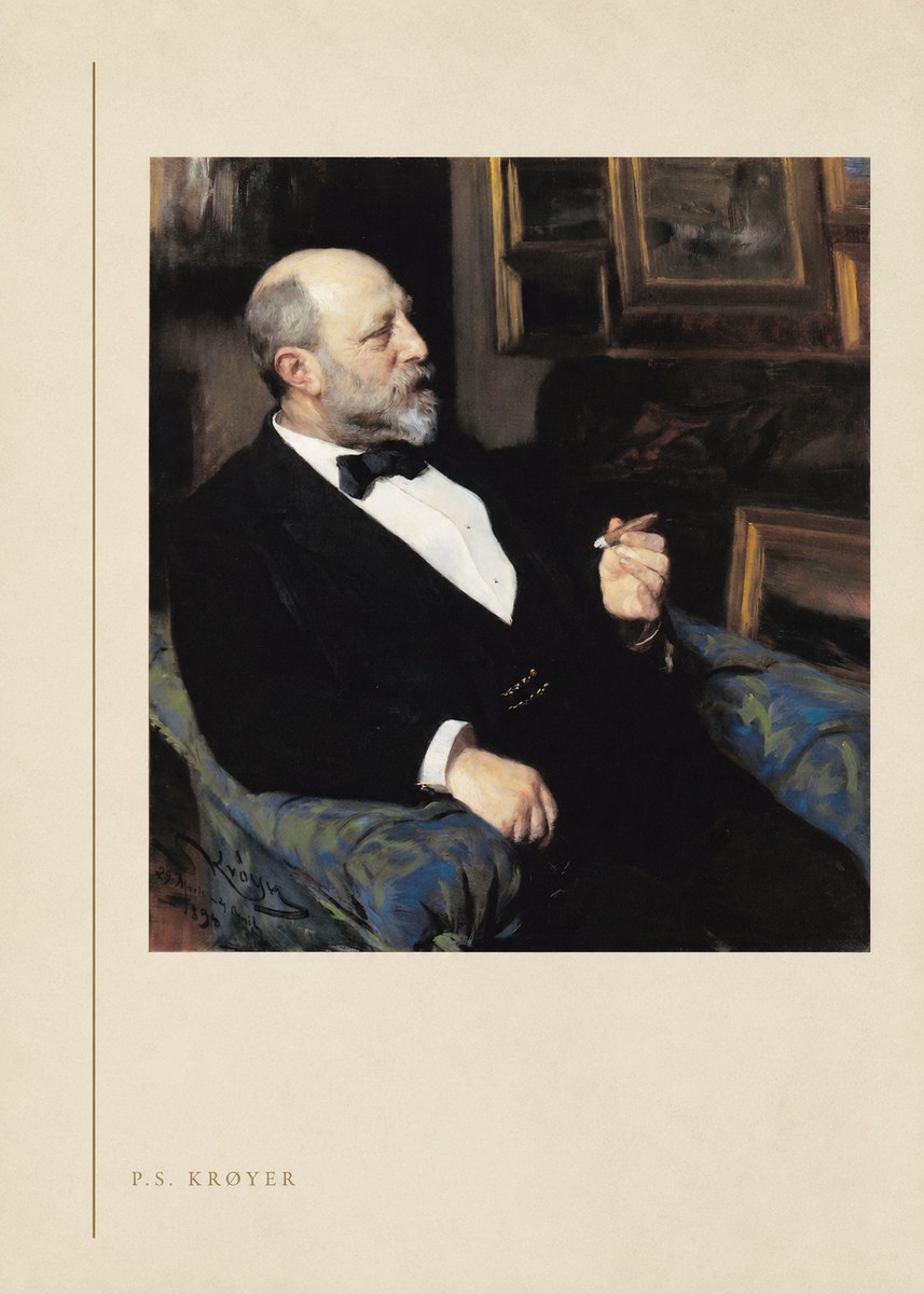 P.S. Krøyer Self-portrait I No2 - Juliste