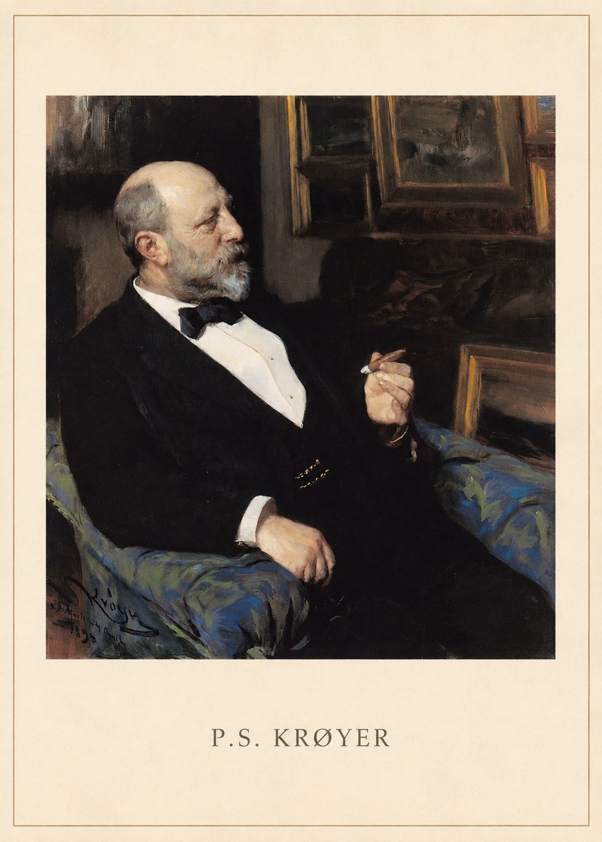 P.S. Krøyer Self-portrait I No4 - Juliste