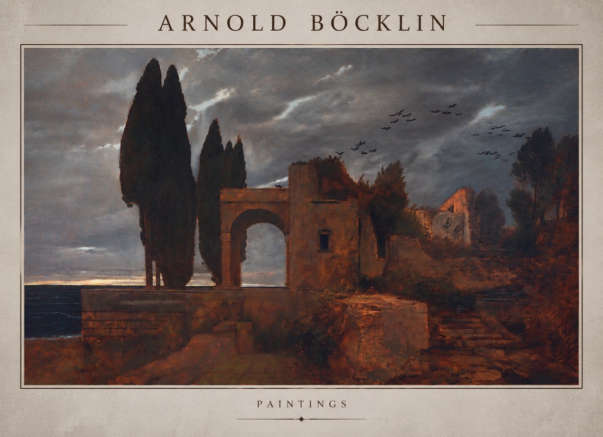 Arnold Böcklin Villa by the Sea I No5 - Juliste