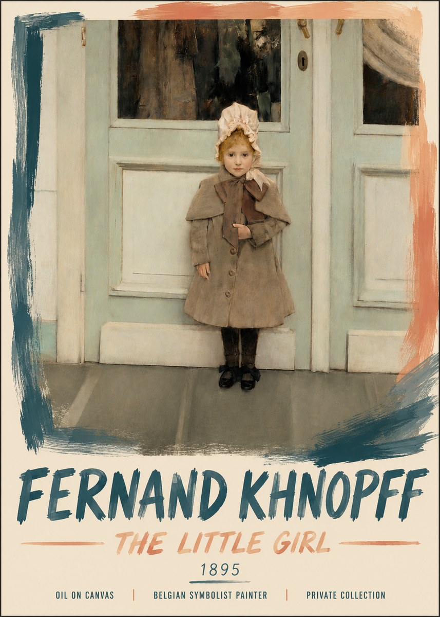 Fernand Khnopff The Little Girl No5 - Juliste