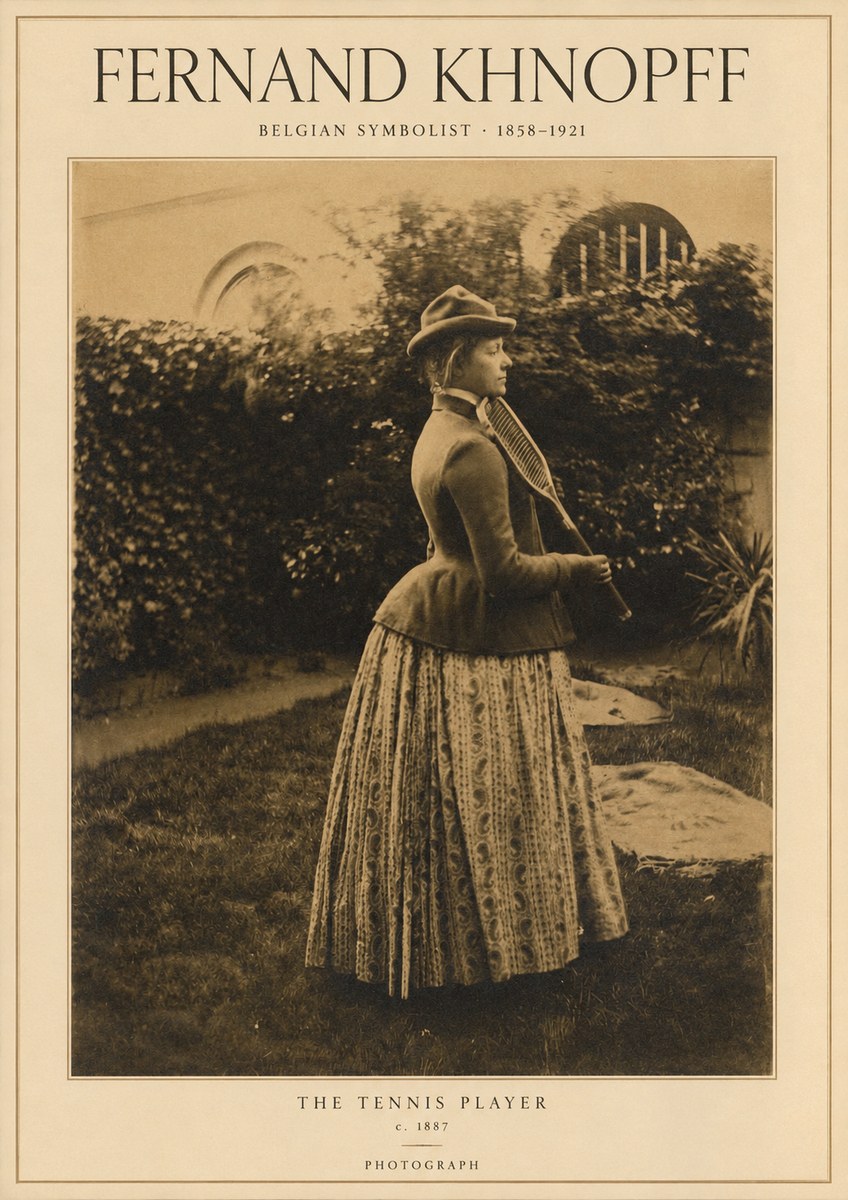 Fernand Khnopff The Tennis Player No1 - Juliste