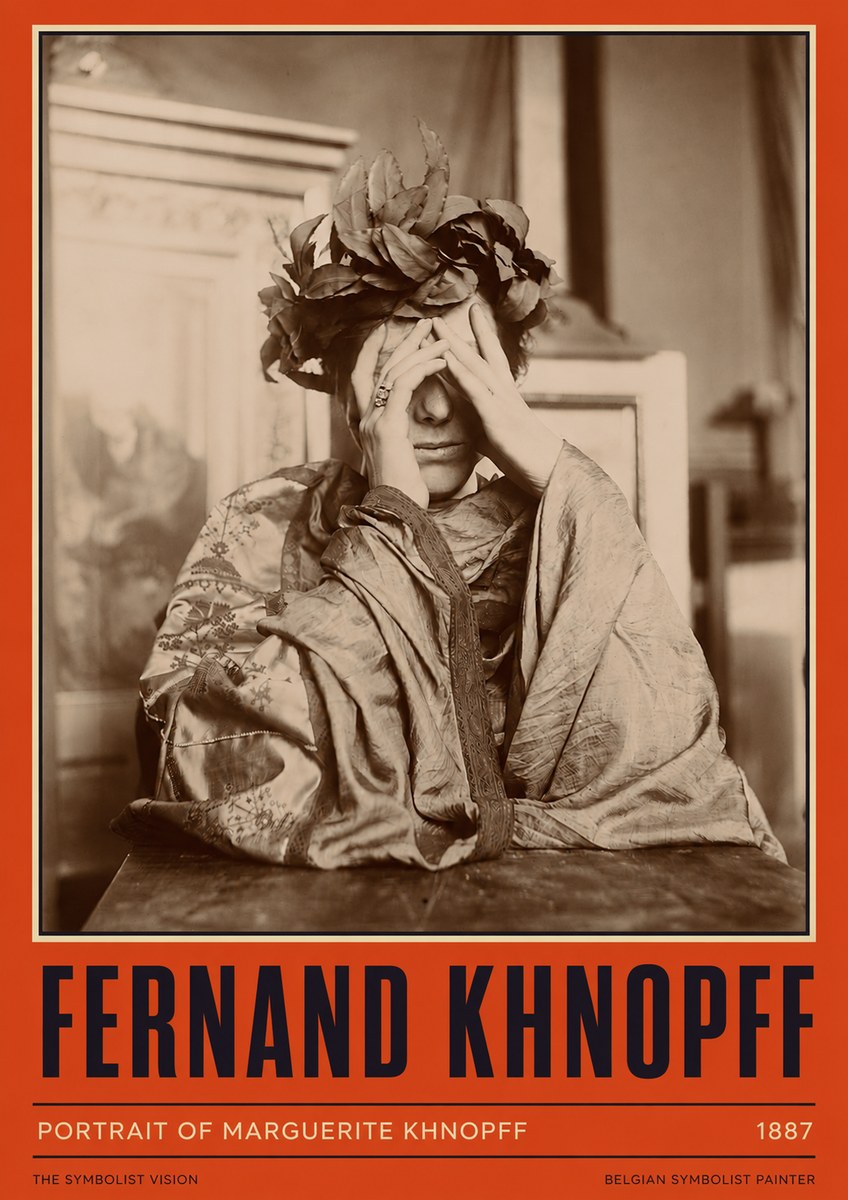 Fernand Khnopff Portrait of Marguerite Khnopff No2 - Juliste