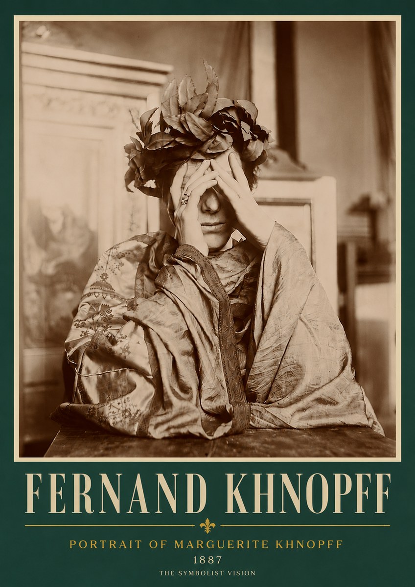 Fernand Khnopff Portrait of Marguerite Khnopff No5 - Juliste