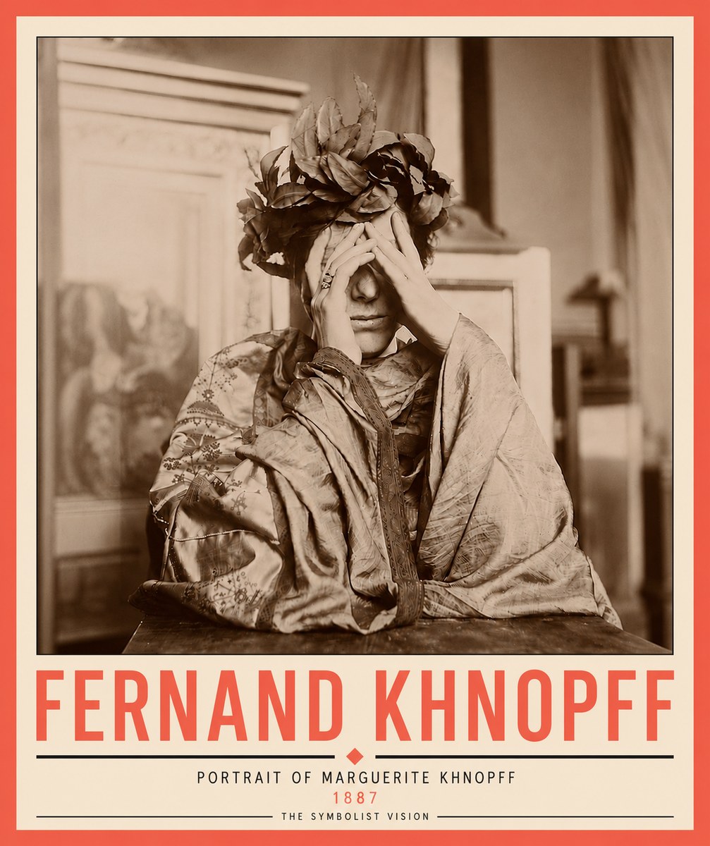 Fernand Khnopff Portrait of Marguerite Khnopff No6 - Juliste