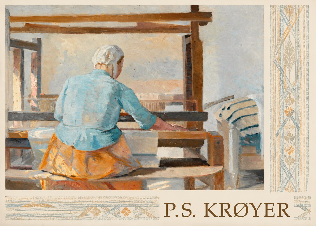 P.S. Krøyer A Weaver No3 - Juliste