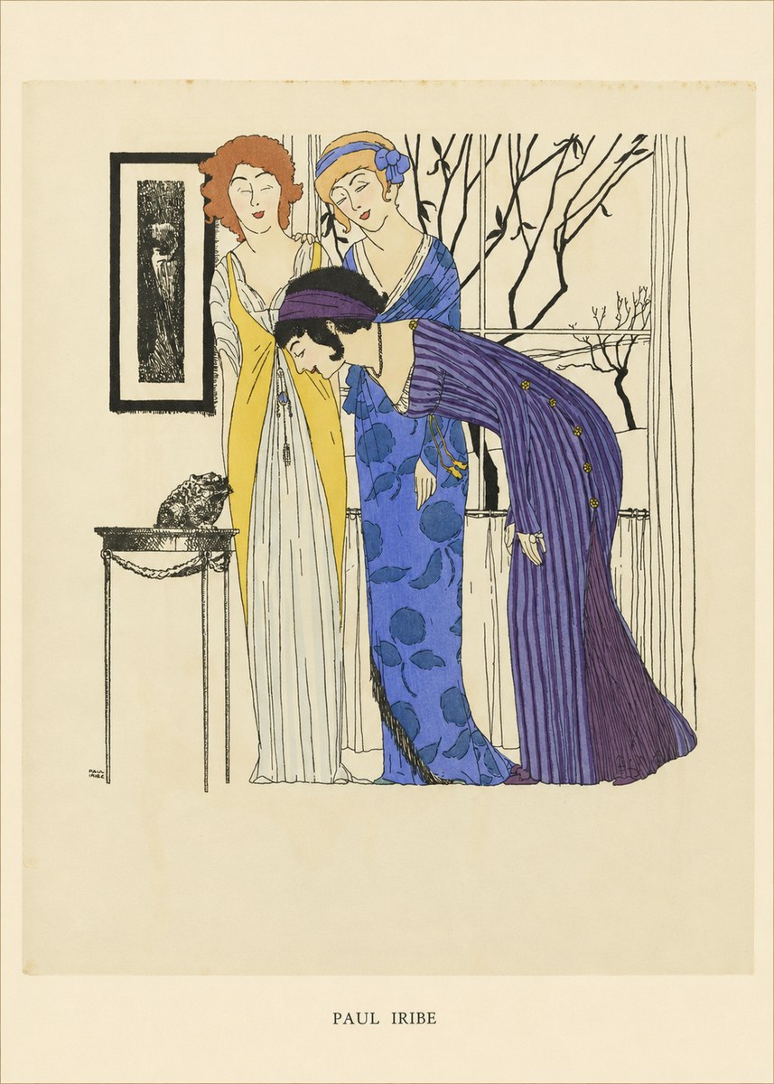 Paul Iribe Three Women and a Frog No5 - Juliste