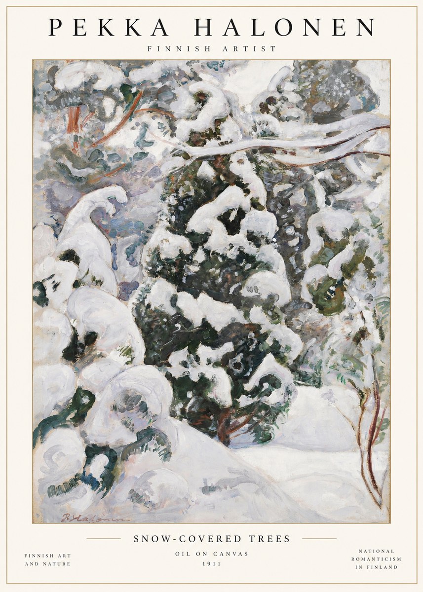 Pekka Halonen Winter Forest I No2 - Juliste