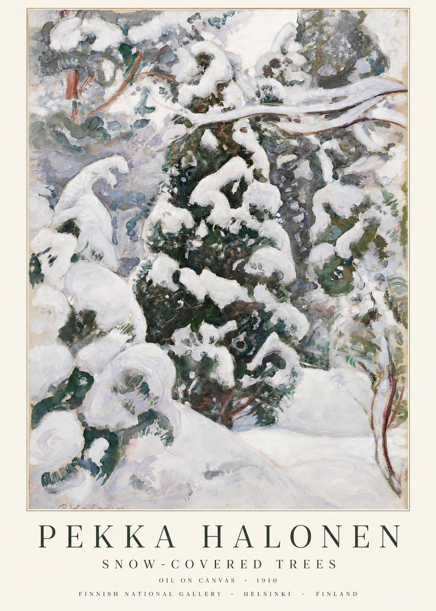 Pekka Halonen Winter Forest I No3 - Juliste