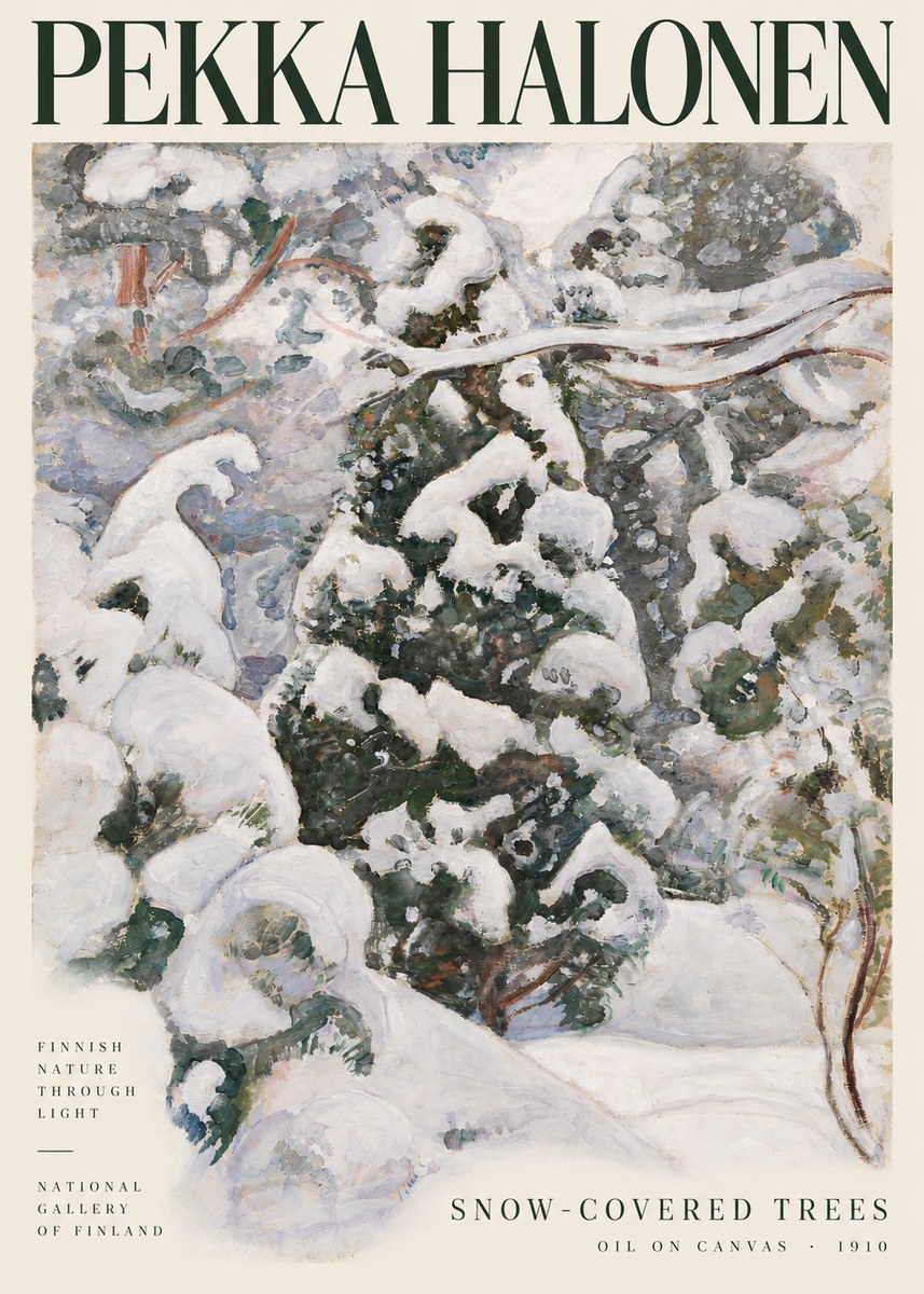 Pekka Halonen Winter Forest I No4 - Juliste
