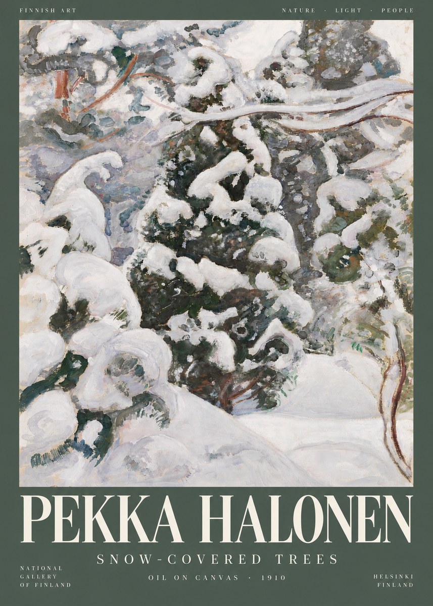 Pekka Halonen Winter Forest I No5 - Juliste