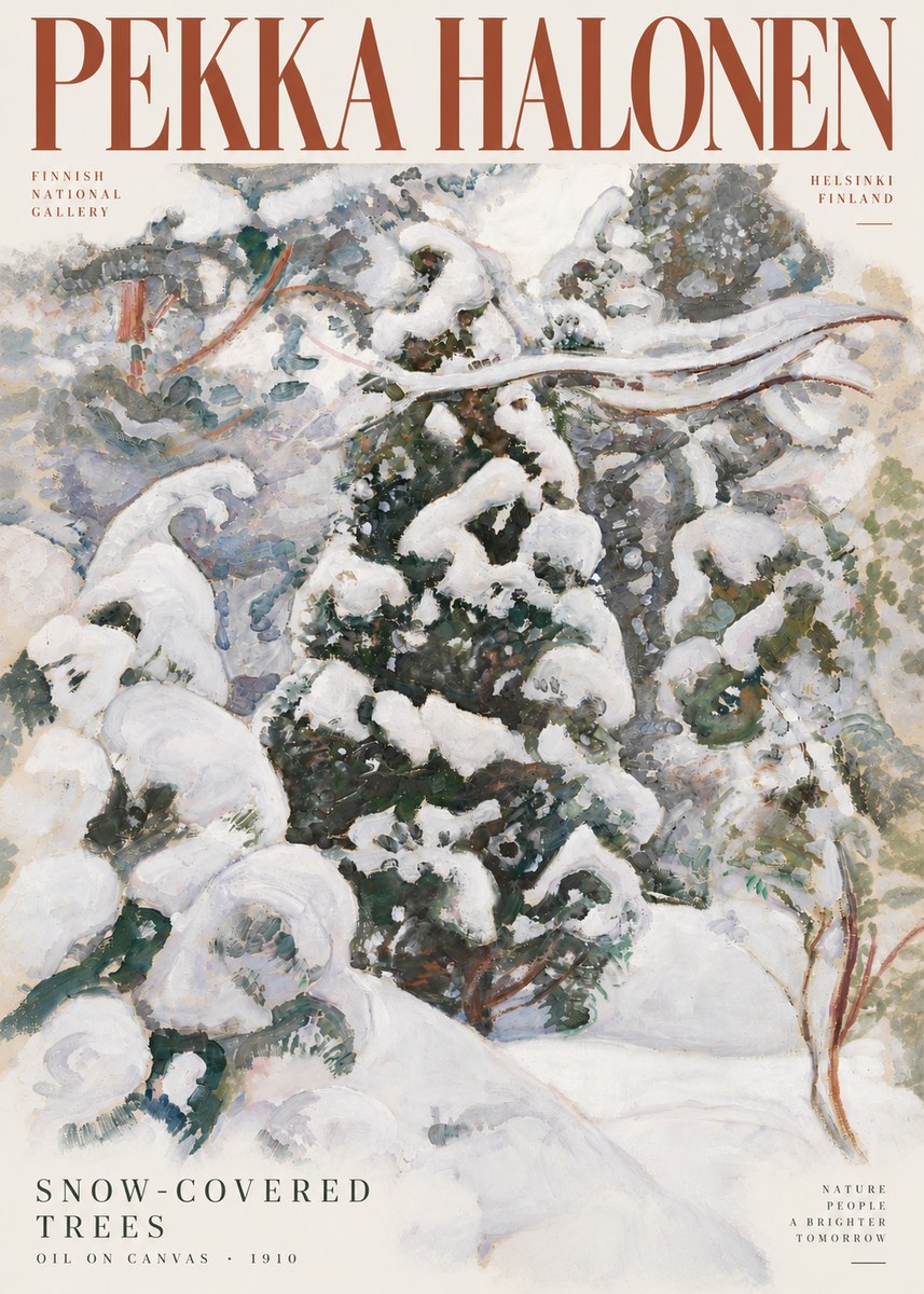 Pekka Halonen Winter Forest I No6 - Juliste