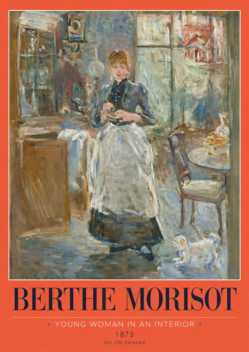 Berthe Morisot Young Woman in an Interior No2 - Juliste