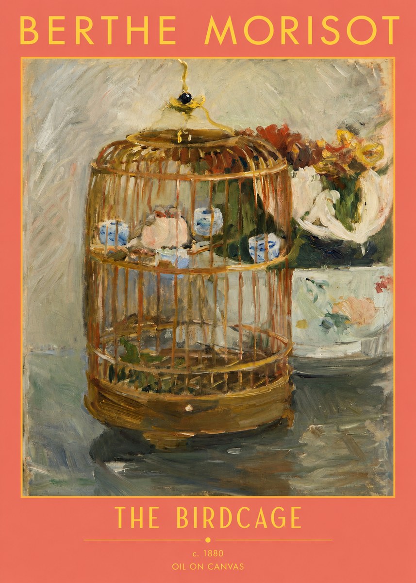 Berthe Morisot The Birdcage I No2 - Juliste
