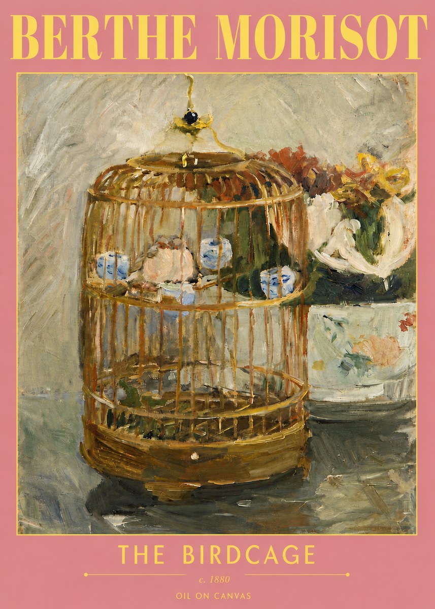 Berthe Morisot The Birdcage I No5 - Juliste