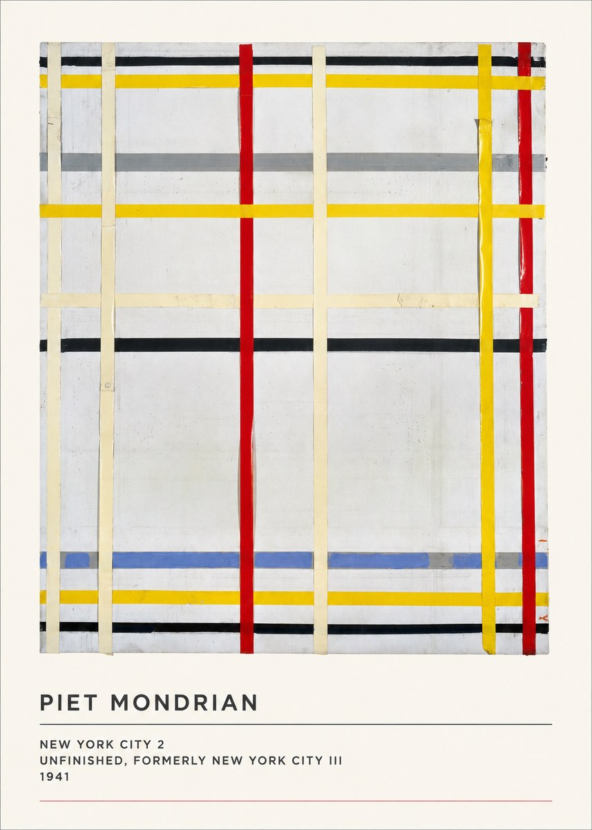Piet Mondrian New York City 2 No3 - Juliste
