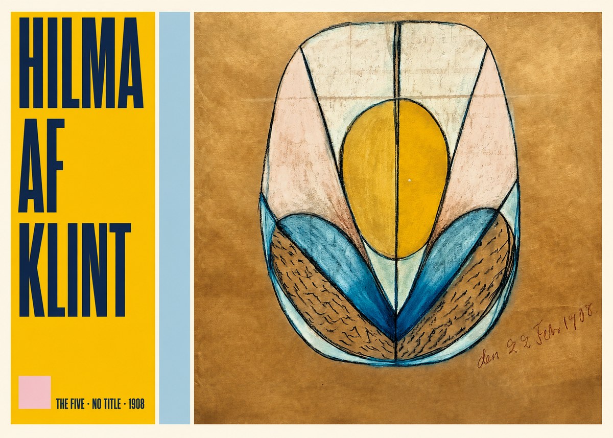 Hilma af Klint The Five - No Title No5 - Juliste
