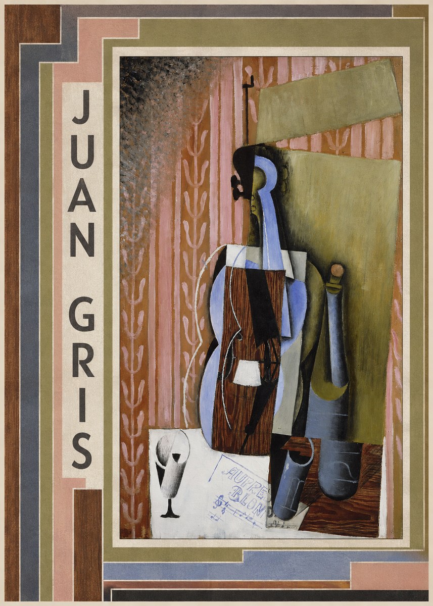 Juan Gris Still Life with Mandolin No2 - Juliste