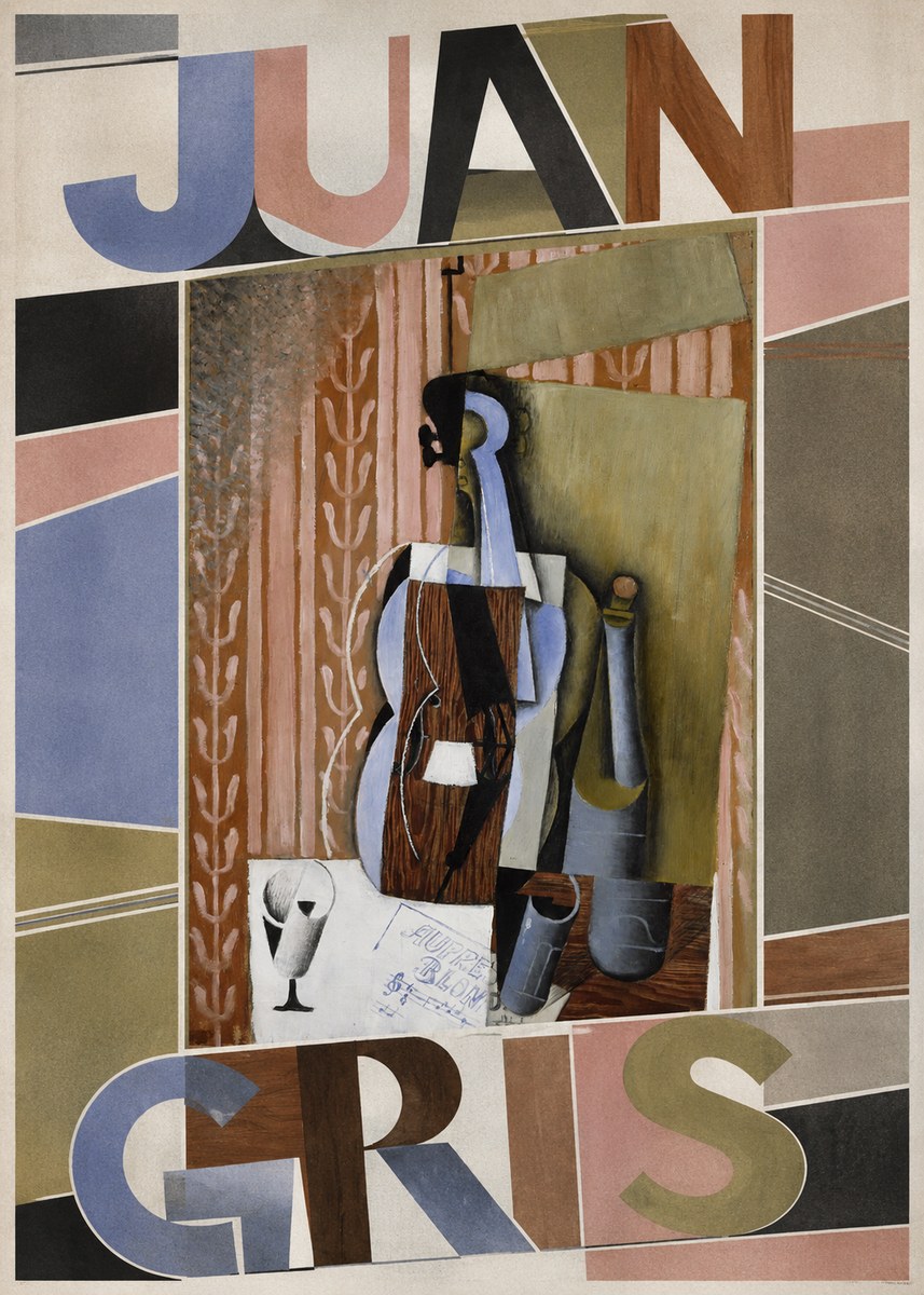 Juan Gris Still Life with Mandolin No3 - Juliste
