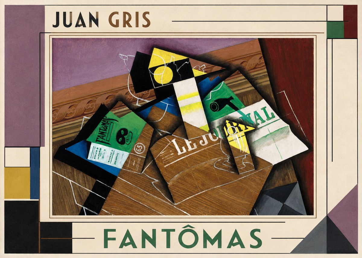 Juan Gris Fantômas I No3 - Juliste