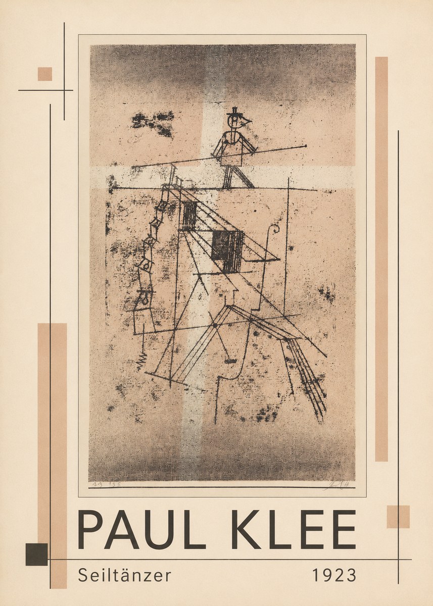 Paul Klee Seiltänzer II No1 - Juliste