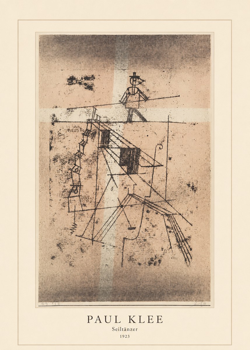Paul Klee Seiltänzer II No4 - Juliste