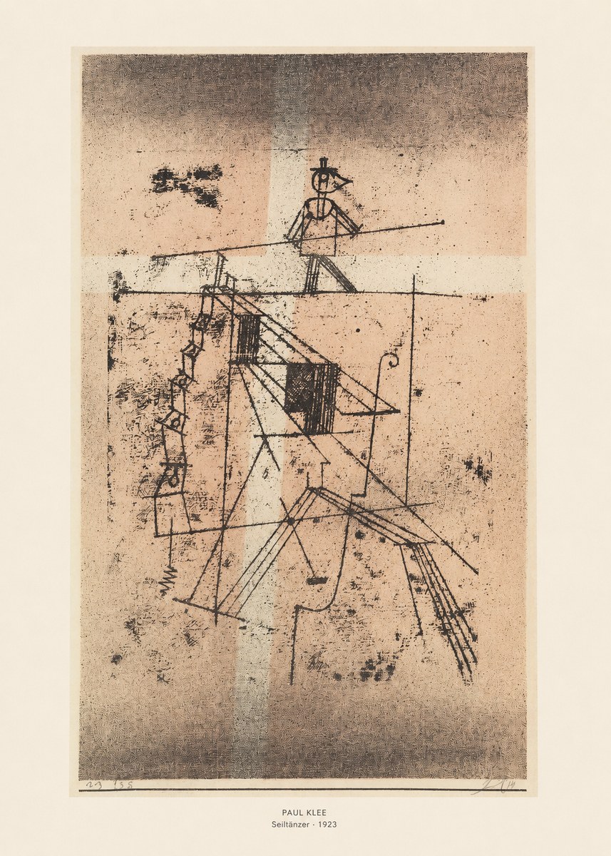 Paul Klee Seiltänzer II No6 - Juliste
