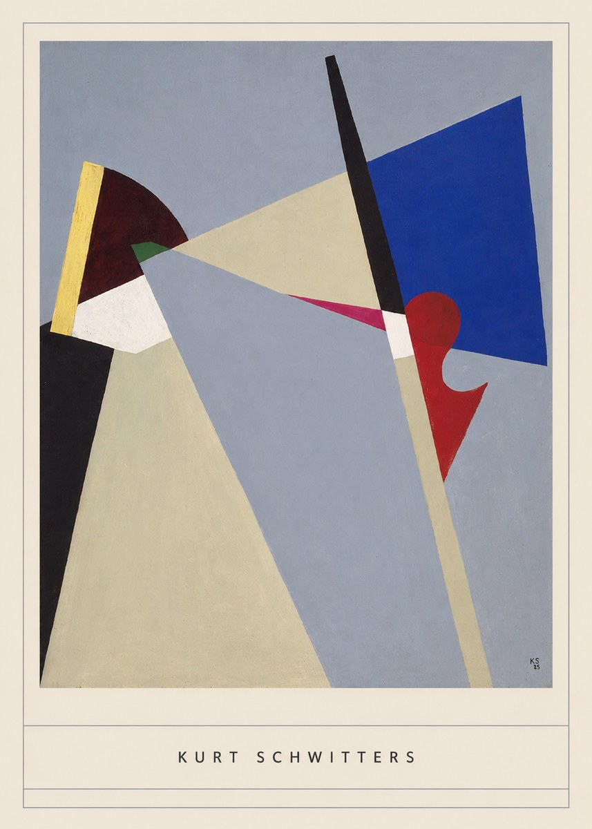Kurt Schwitters Abstract Composition No4 - Juliste