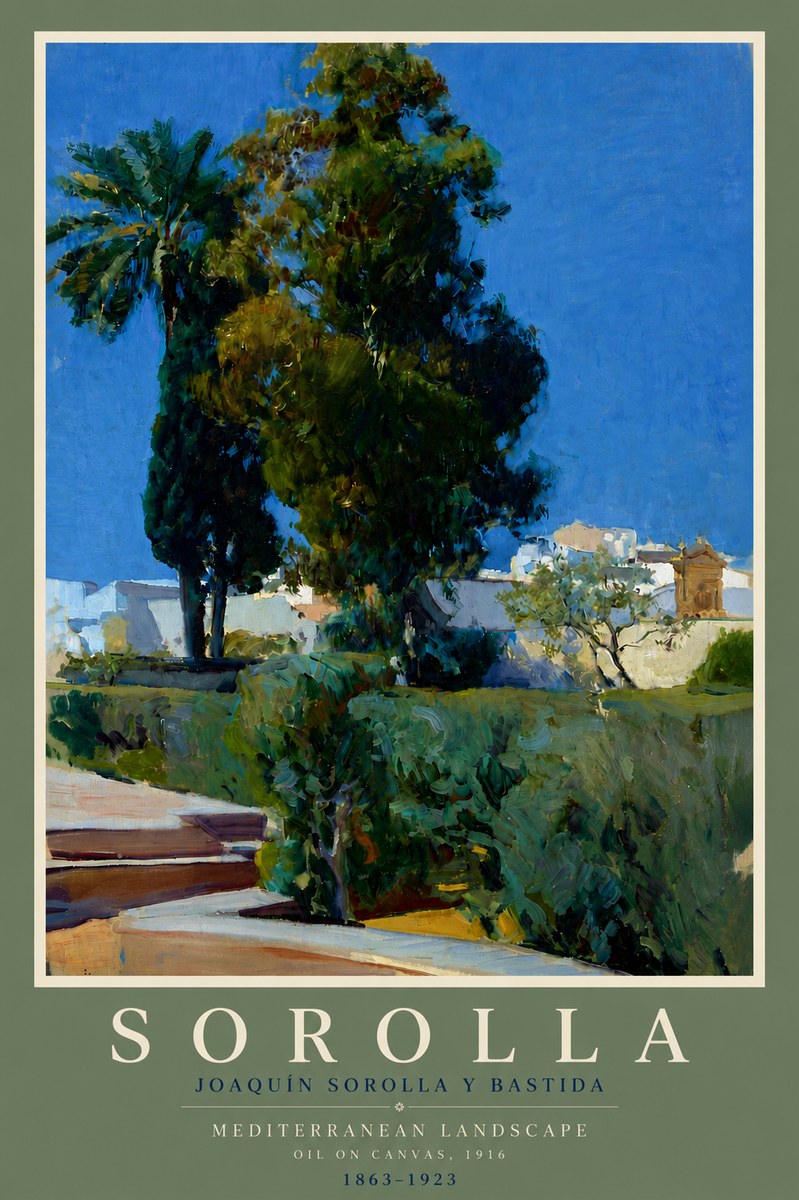 Sorolla Mediterranean Landscape No5 - Juliste