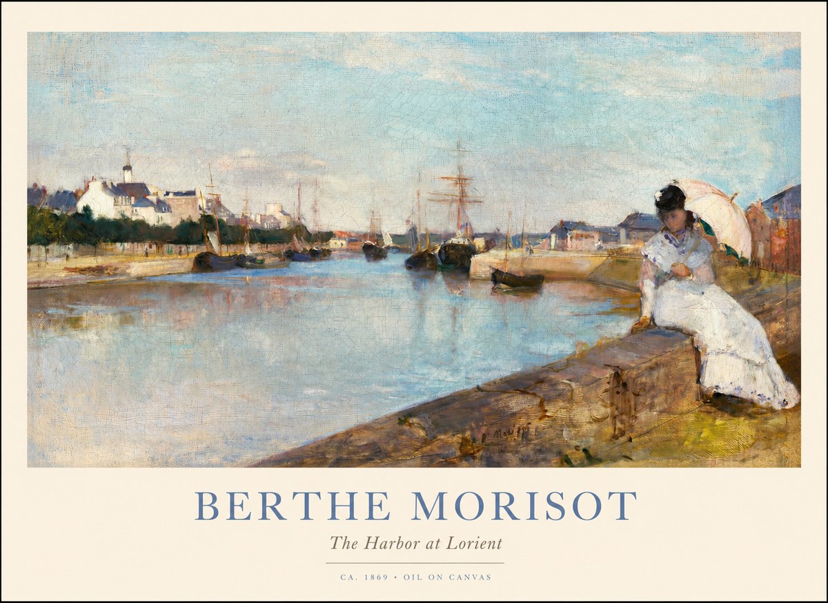 Berthe Morisot The Harbor at Lorient No1 - Juliste