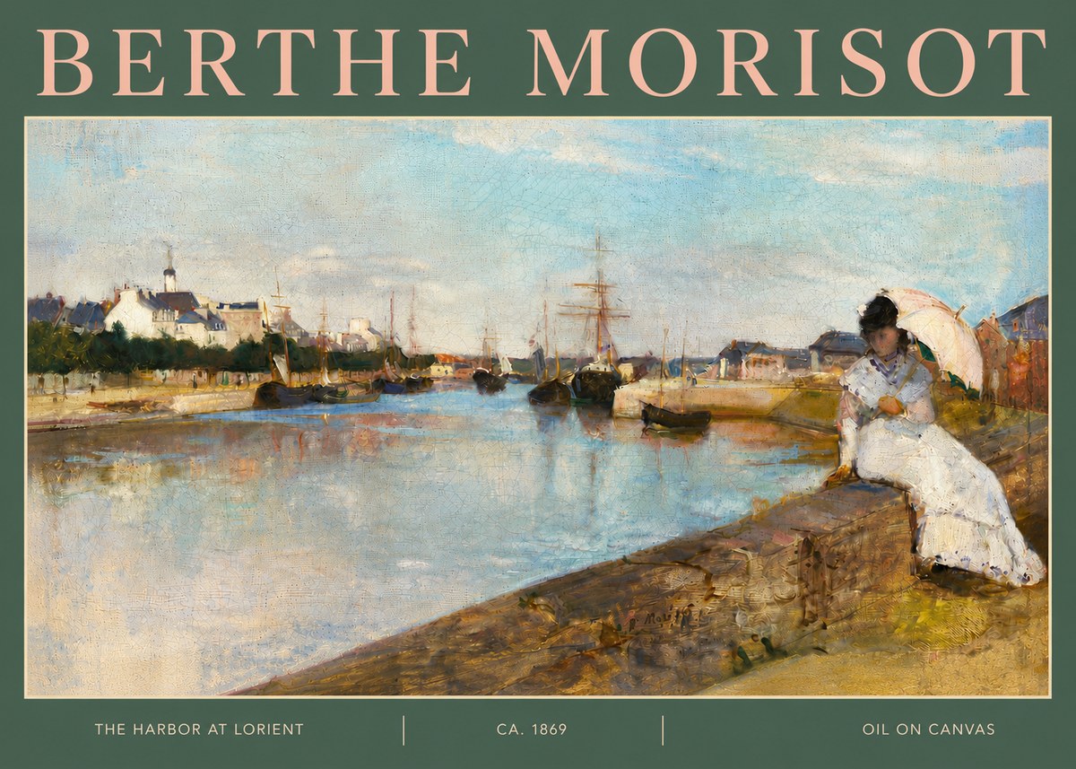 Berthe Morisot The Harbor at Lorient No4 - Juliste