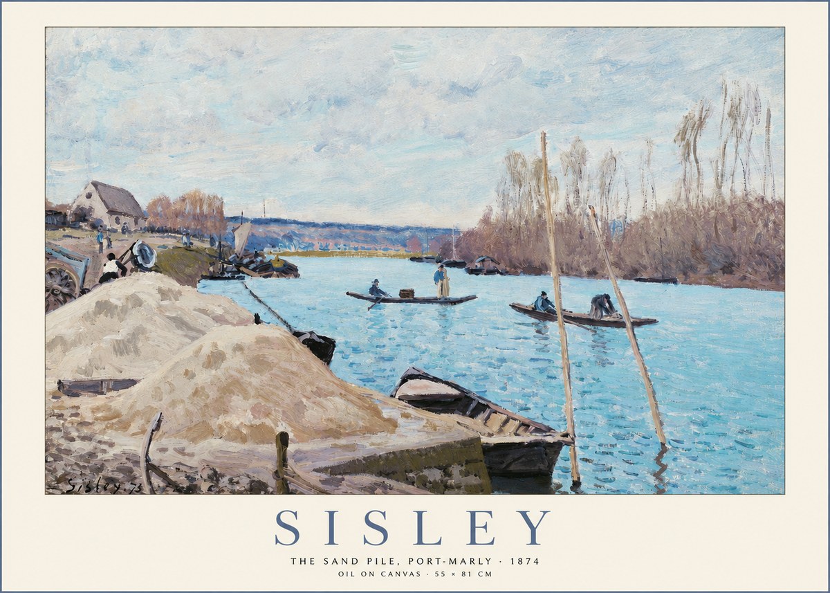 Sisley The Sand Pile, Port-marly No2 - Juliste