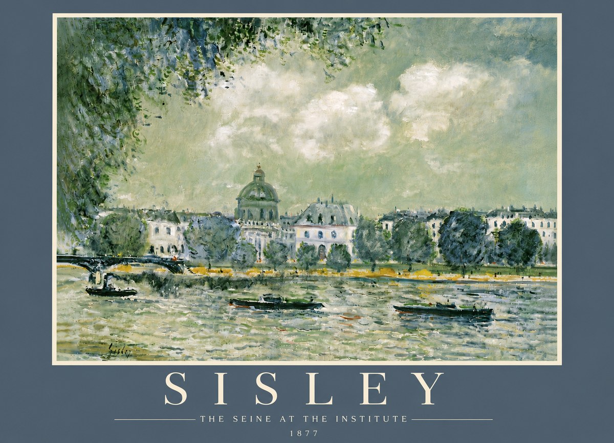 Sisley The Seine at the Institute No5 - Juliste