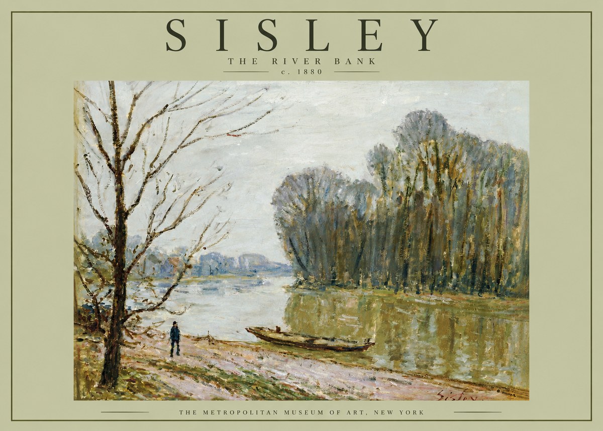 Sisley The River Bank II No4 - Juliste