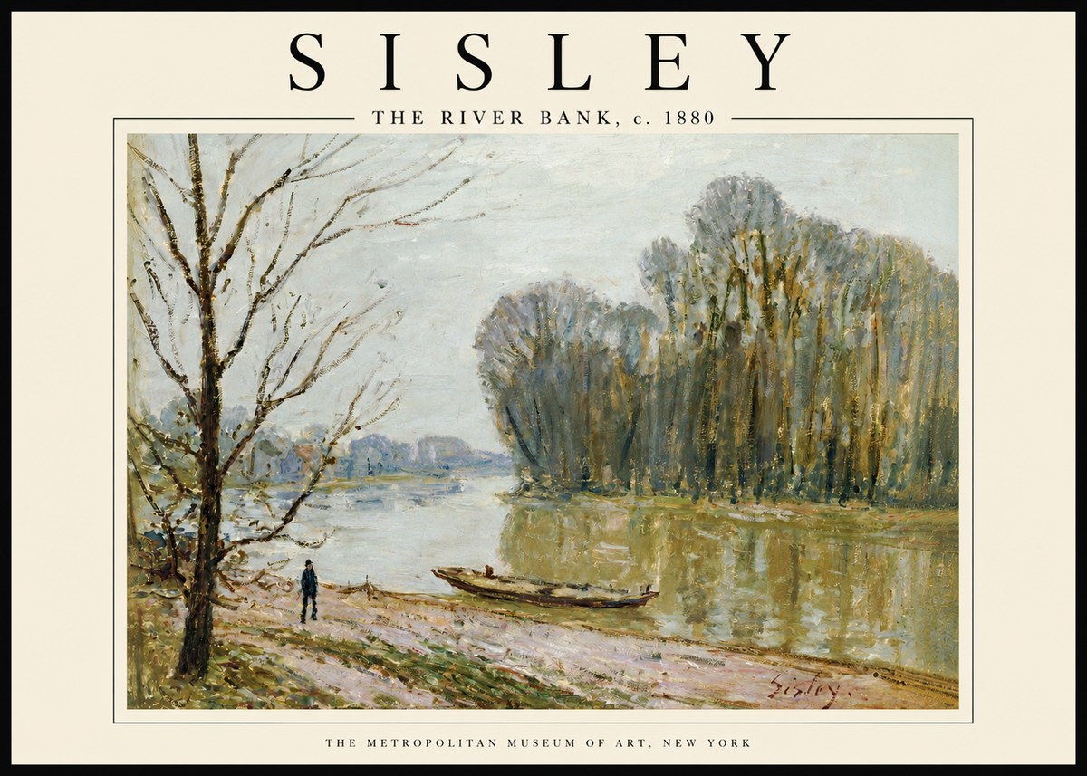 Sisley The River Bank II No5 - Juliste