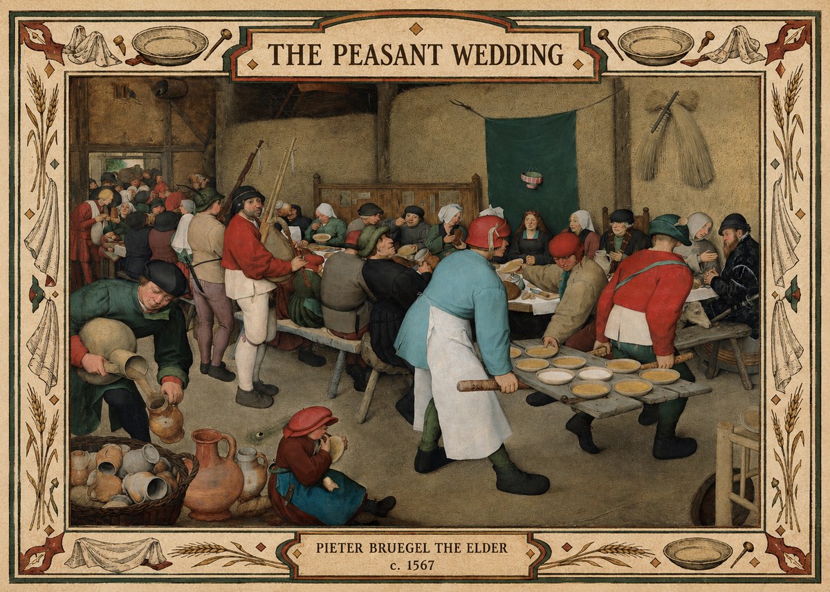 Pieter Bruegel The Peasant Wedding II No4 - Juliste