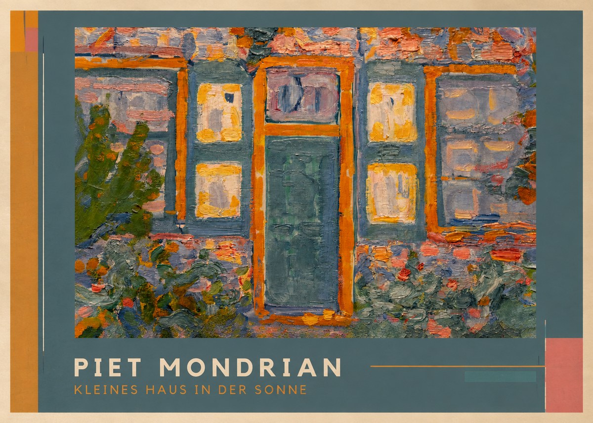 Piet Mondrian Kleines Haus in Der Sonne II No1 - Juliste