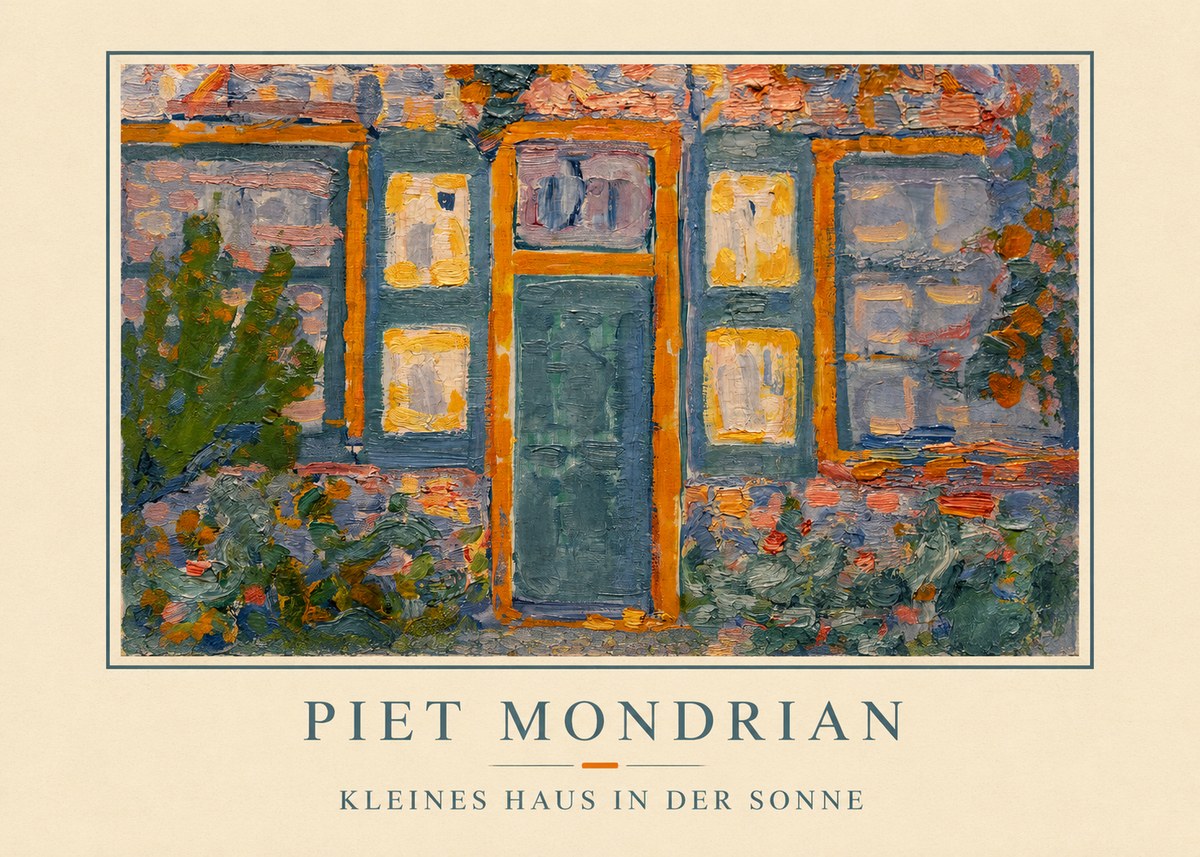 Piet Mondrian Kleines Haus in Der Sonne II No2 - Juliste