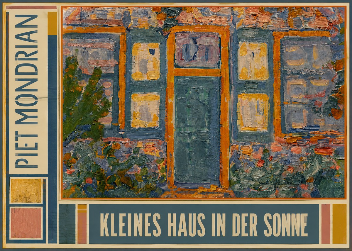 Piet Mondrian Kleines Haus in Der Sonne II No3 - Juliste