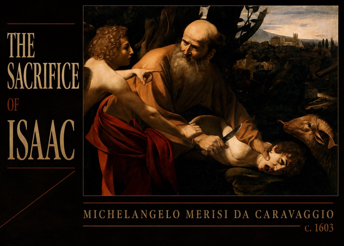 Michelangelo Merisi da Caravaggio The Sacrifice of Isaac I No6 - Juliste
