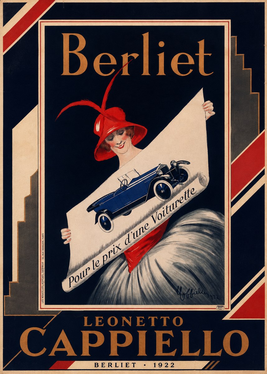 Leonetto Cappiello Berliet - Pour Le Prix D'une Voiturette No2 - Juliste