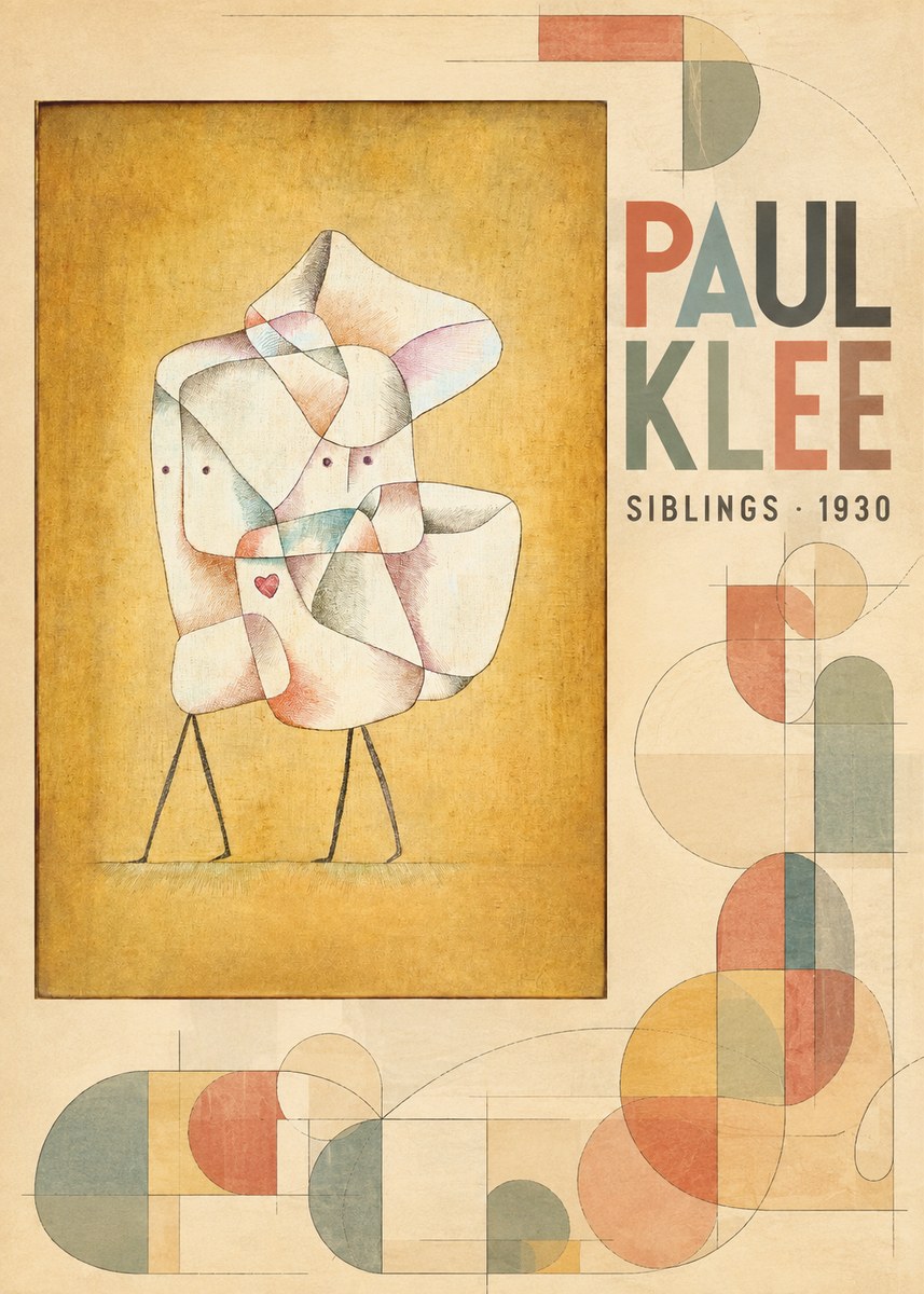 Paul Klee Siblings No6 - Juliste